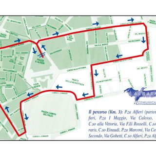 Il percorso della manifestazione sportiva