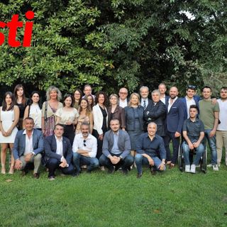 Foto di gruppo per dirigenti e candidati della Lega (Ph. Merfephoto - Efrem Zanchettin, come per tutte le immagini presenti in questo articolo)