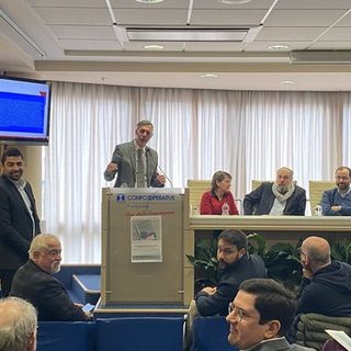 Un'immagine della presentazione torinese del libro di cui è coautore il DG Asl AT Flavio Boraso