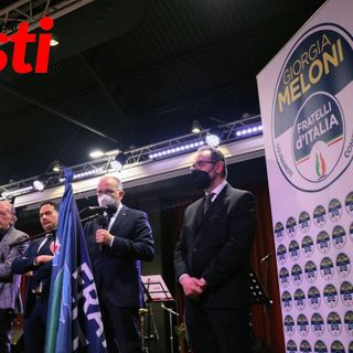 In questa e nelle immagini a fine articolo diversi momenti della presentazione della lista di Fratelli d'Italia - Tutte le foto sono state realizzate da Merfephoto - Efrem Zanchettin