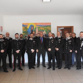 Il procuratore con i carabinieri di Canelli e il comandante Lando