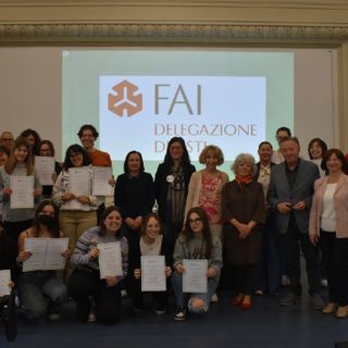 Foto di gruppo per gli studenti che hanno partecipato al progetto