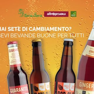 La locandina della promozione sulle bevande Altromercato