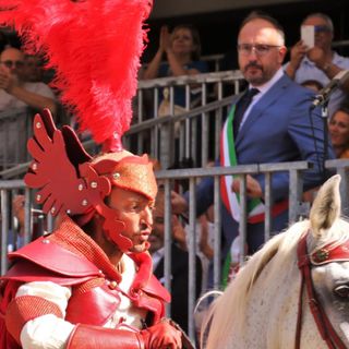 Il capitano del Palio e il sindaco Rasero