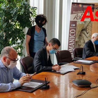 Il sindaco Rasero e il presidente Lanfranco ritratti nel corso della conferenza stampa in Provincia (Ph. Efrem Zanchettin - MerfePhoto)