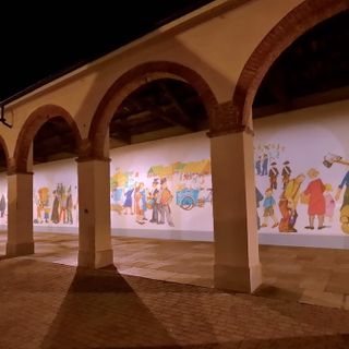 Il rendering del murale