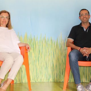 Maura Robba, direttore del Cogesa, con Roberto Giolito, dirigente del Comune di Asti