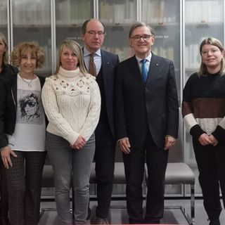 I rappresentanti del Rotary e del mondo della scuola alla presentazione di “Medicina