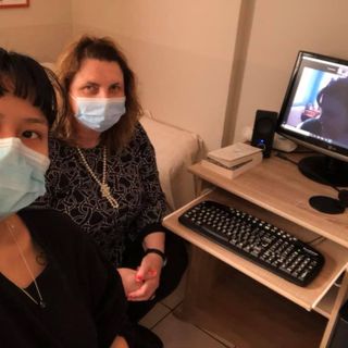 La presidente Renata Sorba con una collaboratrice