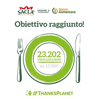 Il 'contatore' del progetto sul sito Saclà