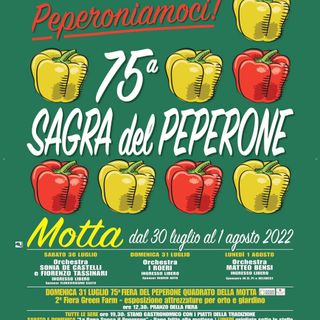 La locandina dell'edizione 2022 della Sagra del Peperone di Motta