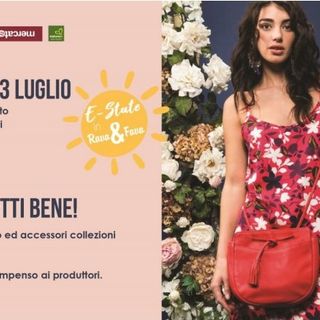 Locandina saldi alla Bottega Rava e Fava