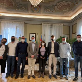 Foto di gruppo a margine dell'incontro