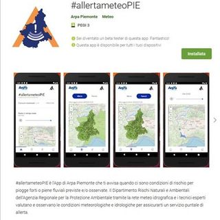 Alcune schermate dell'App