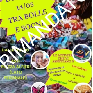 Rinviato per maltempo l'evento in programma nel pomeriggio in piazza Alfieri