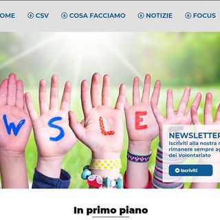 Screenshot tratto dal sito internet del CSVAA completamente rinnovato