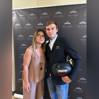 Il giovane cavallerizzo astigiano Pietro Serratore in gara ai campionati giovanili assoluti di salto ad ostacoli