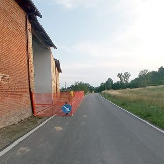 La strada interessata dai lavori