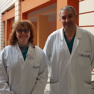 La dottoressa Edda Battaglia e il dottor Gabriele Pozzo