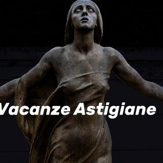 Una delle sculture che arricchiscono il cimitero di Asti, fotografata da Sergio Perissinotto
