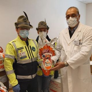 Uova di Pasqua per la Pediatria di Asti, dalla Protezione Civile dell'ANA di Asti