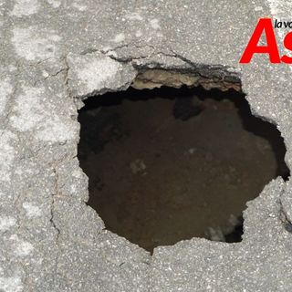Voragine in via Rosselli e relativi lavori di ripristino strada