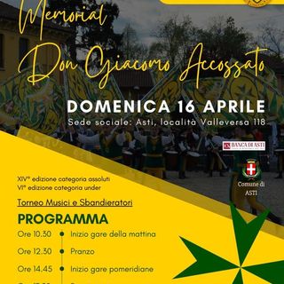 Domenica torna il Memorial Don Giacomo Accossato con il Borgo San Lazzaro