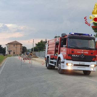 L'intervento in corso Alba