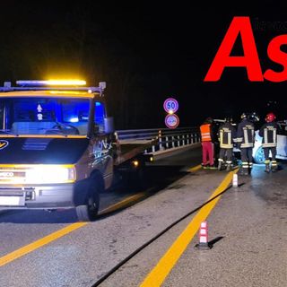 Incendio auto tangenziale di Asti