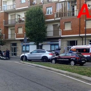 Rilievi incidente stradale in piazza Vittorio Veneto, ad Asti