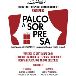 La locandina dello spettacolo in programma venerdì