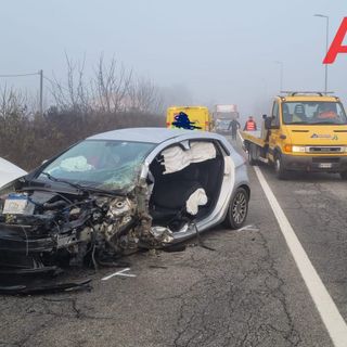Agliano: incidente frontale questa mattina. Due feriti