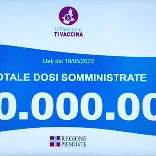 Covid, il Piemonte ha superato 10 milioni di dosi di vaccino somministrate