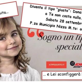 &quot;Cerchiamo il tipo giusto!&quot; e &quot;RingraziADMO!&quot; scendono in piazza a Nizza Monferrato contro la leucemia