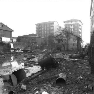 L'alluvione a Canelli del 1994, un'immagine della Protezione Civile