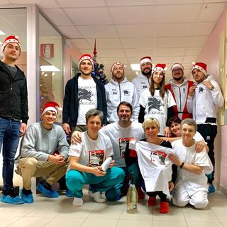 Il Basket Nizza dona il sangue e visita l'Ematologia alessandrina che festeggia 1000 trapianti eseguiti nei 20 anni di attività
