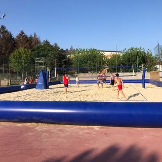 Il campo da beach volley dell'Oratorio