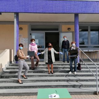 La consegna dei pc da parte di BNI