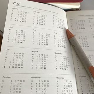 Pagine di un'agenda