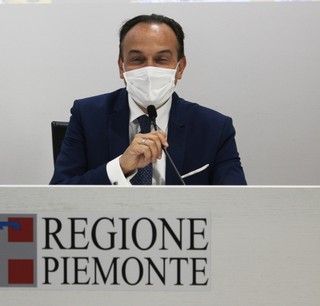 Il presidente della Regione Piemonte Alberto Cirio