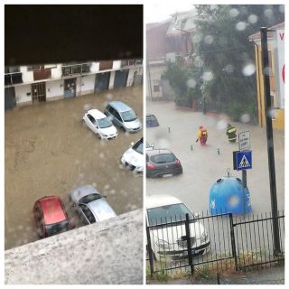 Allagamenti a Canelli (Foto utenti Facebook )