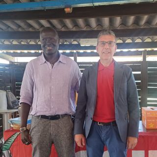 Carelli con Mamadou Seck