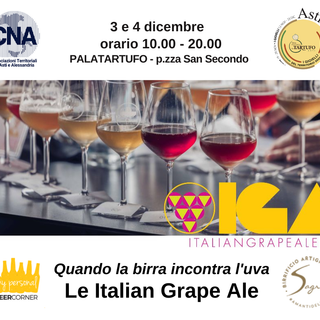 Tra i Gioielli del territorio di piazza San Secondo splendono le  Italian Grape Ale  del birrificio Sagrin