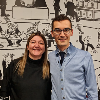Il presidente Paolo Lanfranco e la presidente della Scuola Alberghiera Annalisa Conti