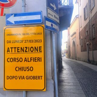 Viabilità: da lunedì 27 marzo chiuso al traffico il tratto di corso Alfieri tra via Giobert e via Roero