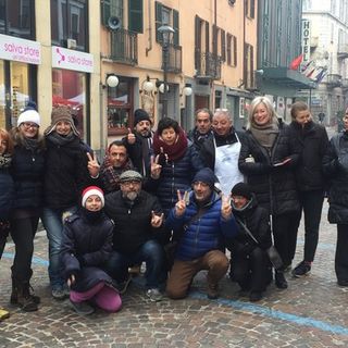 I commercianti di via Cavour lo scorso anno