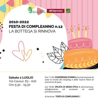 Festa di compleanno alla Bottega Rava e Fava e progetto di restyling