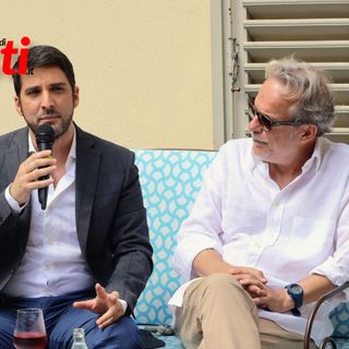 Alcune immagini della conferenza stampa di chiusura di AstiTeatro 45 colte dall'obiettivo del nostro fotoreporter Efrem Zanchettin