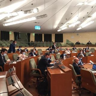 Un'immagine di una seduta del Consiglio regionale