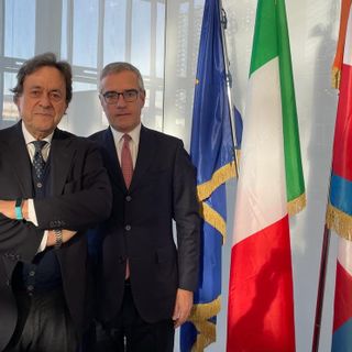 Gian Paolo Coscia (a sinistra) e Paolo Bertolino, rispettivamente presidente e Segretario generale di Unioncamere Piemonte